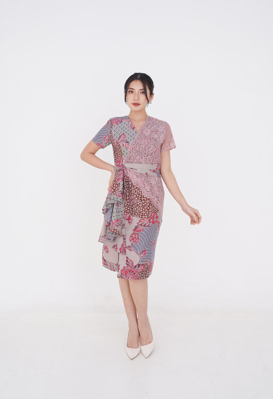 Dress Pink Ayu Embroidery