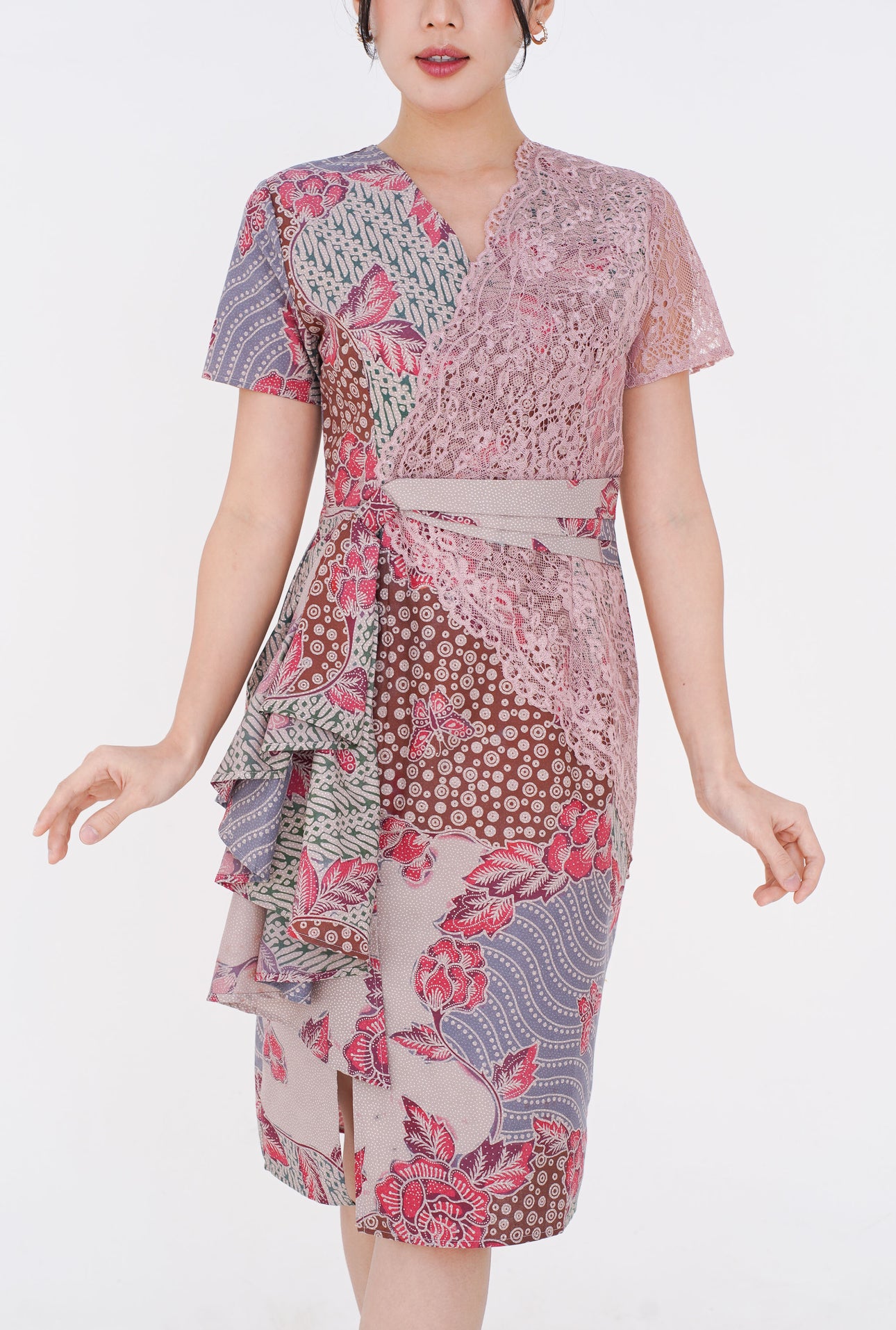 Dress Pink Ayu Embroidery