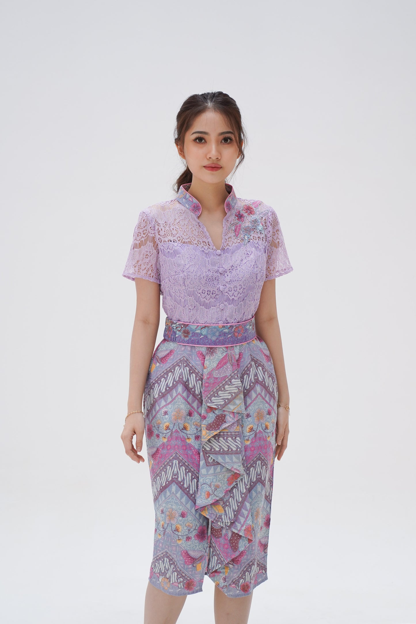 Dress CNY Cheongsam Purple Xiao Lu