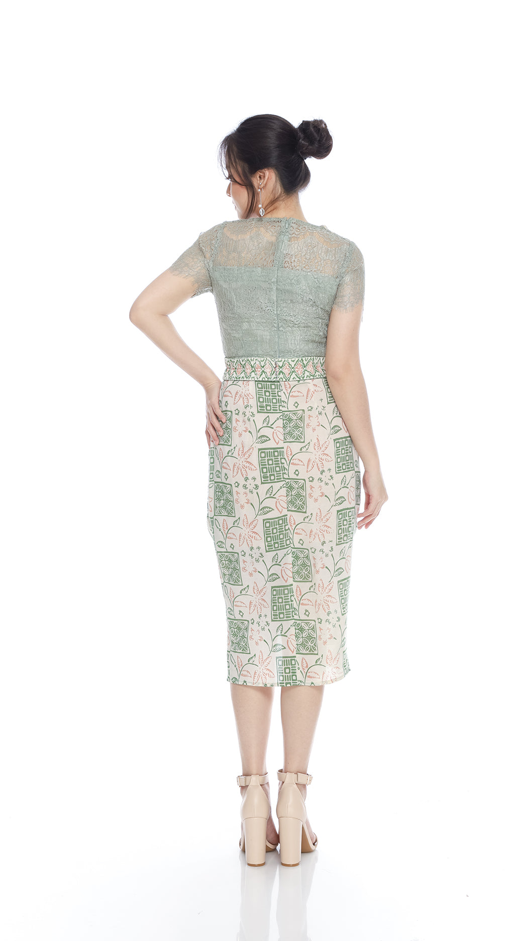 Dress Sarimaya Flower Light Green