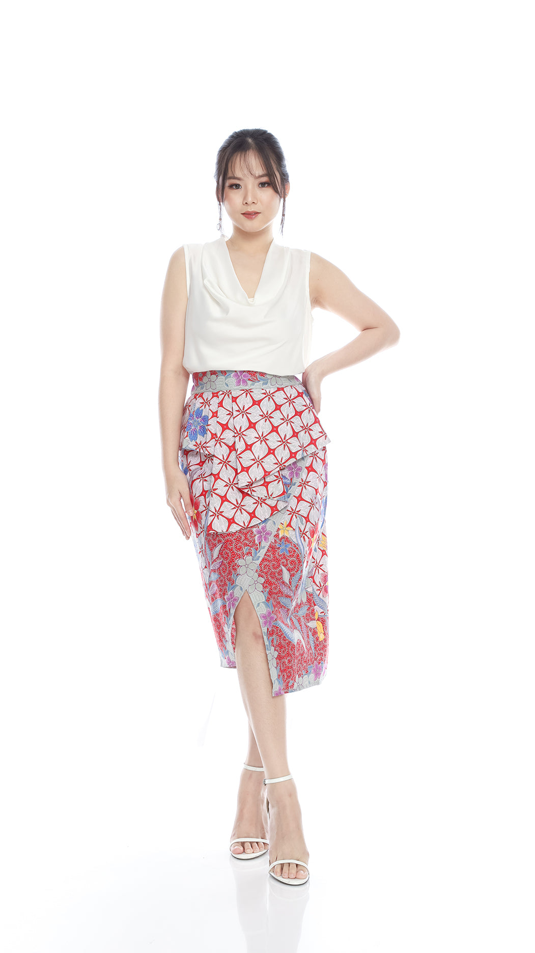 Bottom Citrawati Red Skirt