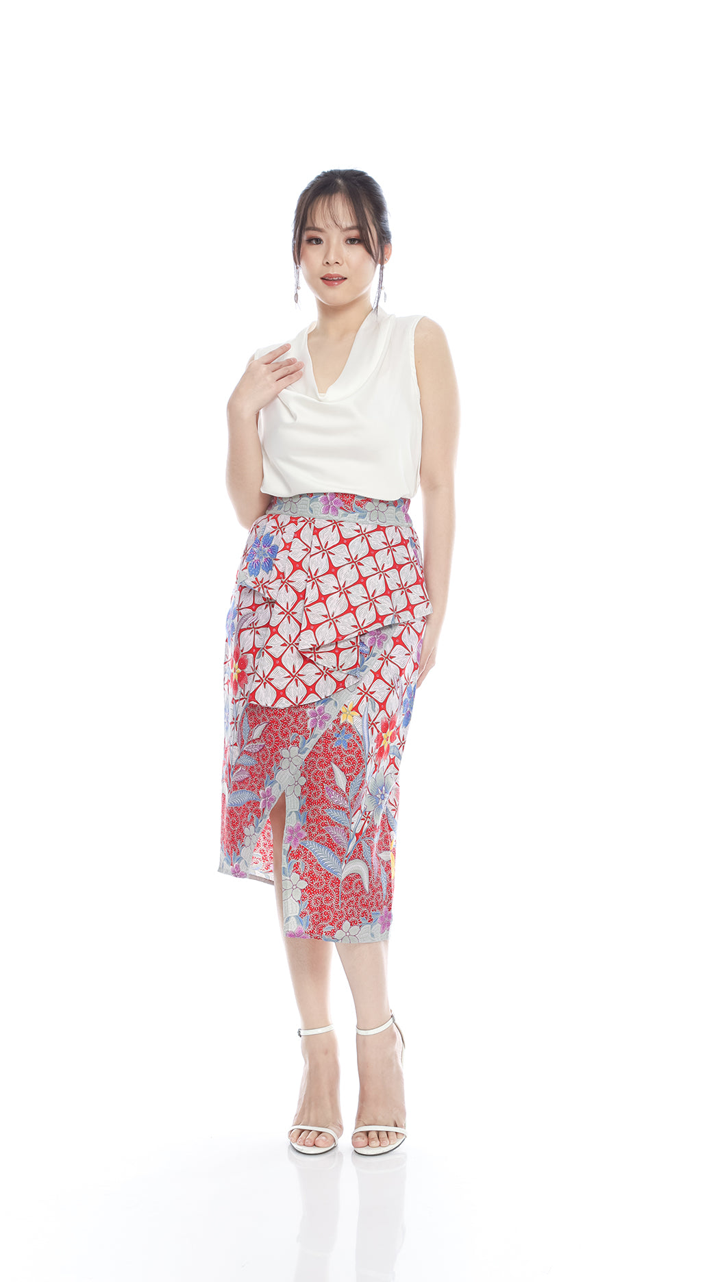 Bottom Citrawati Red Skirt