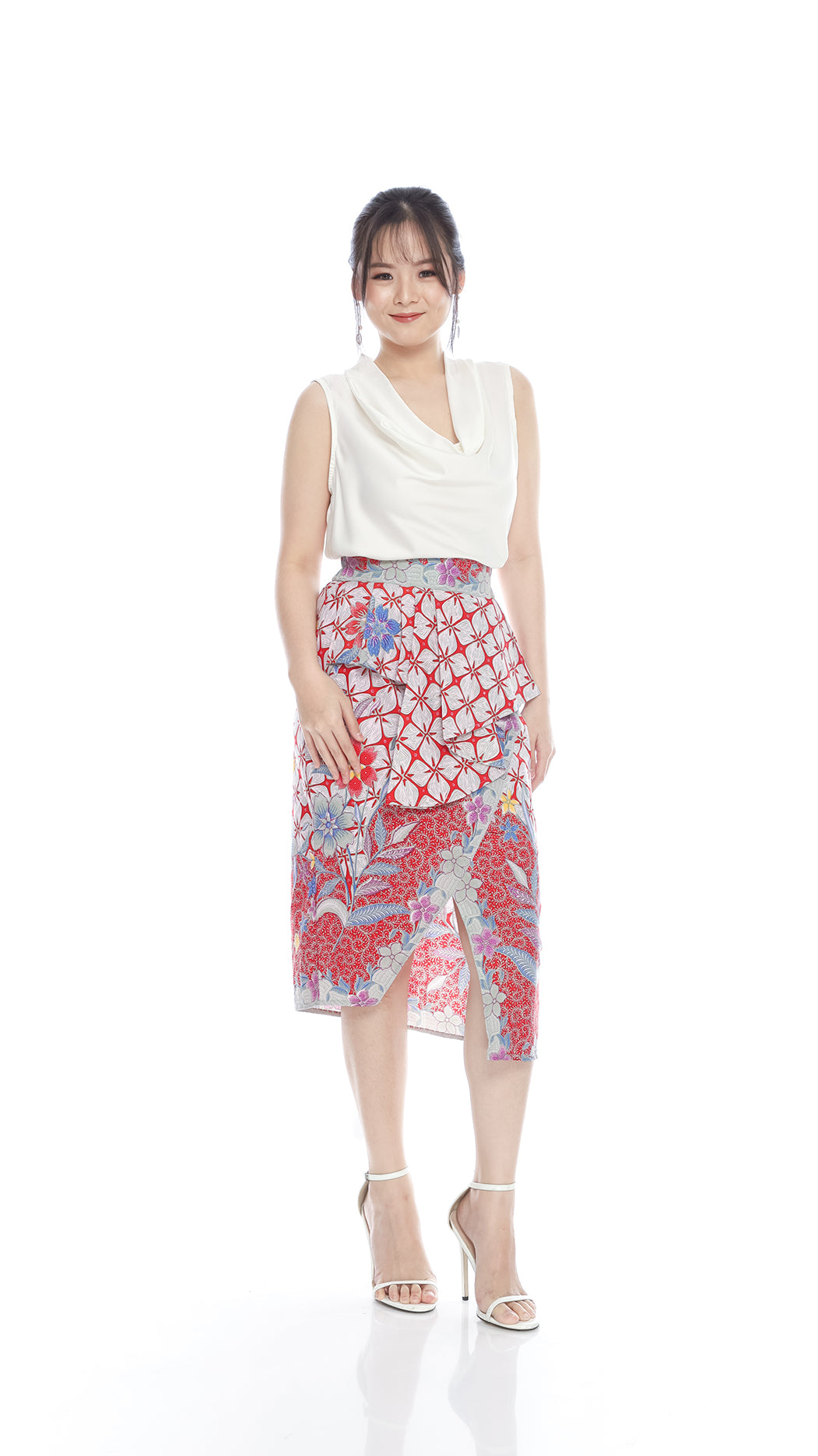 Bottom Citrawati Red Skirt