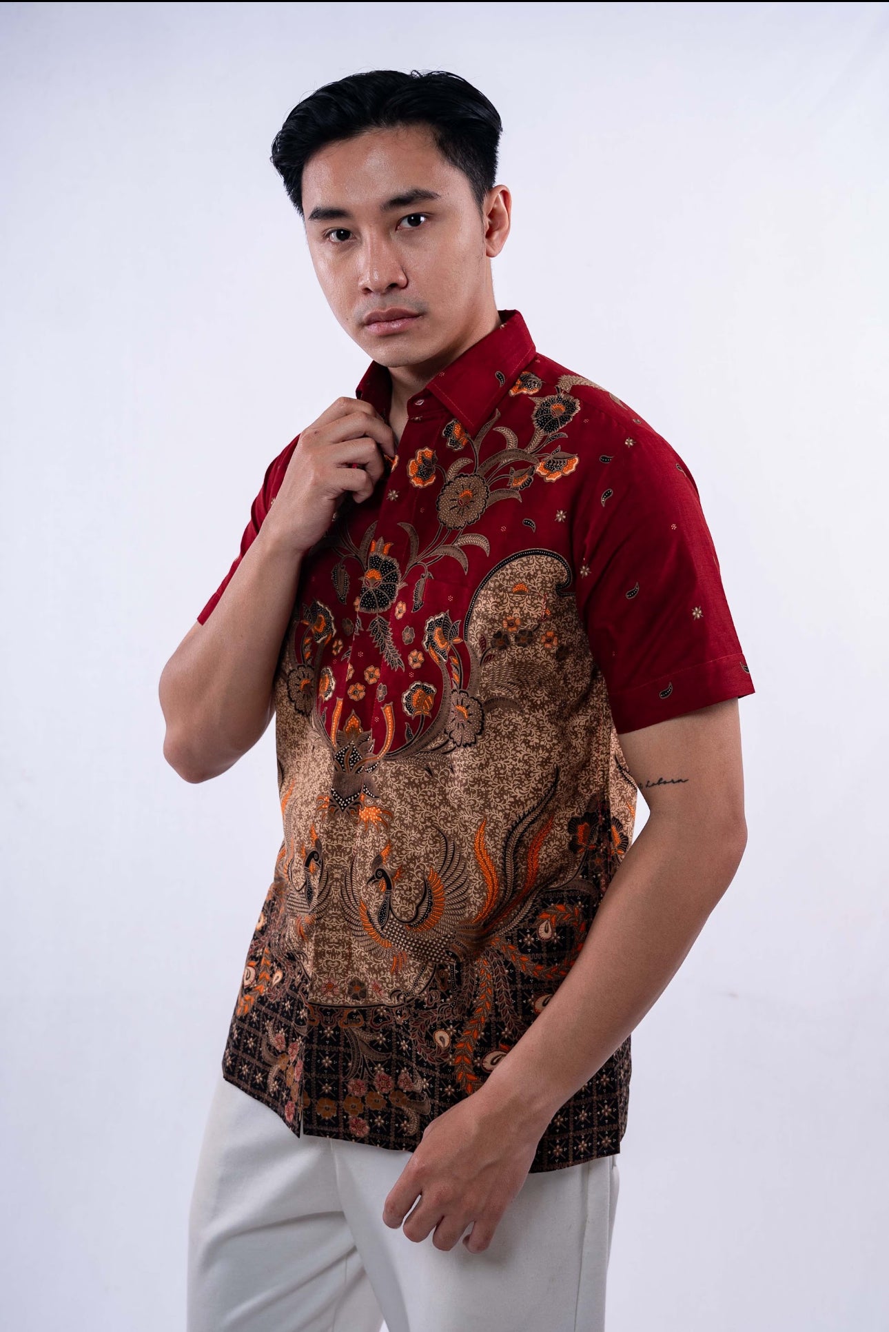 Men Shirt CNY Red Pandawa