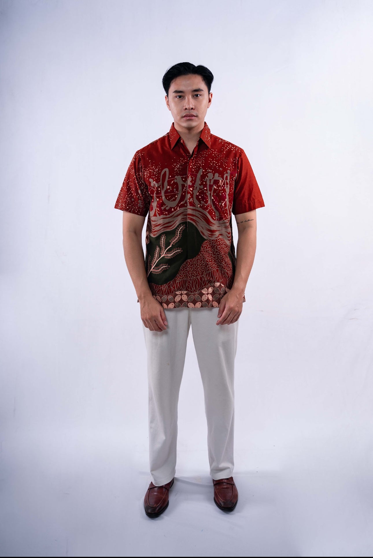 Men Shirt CNY Terracota Coral