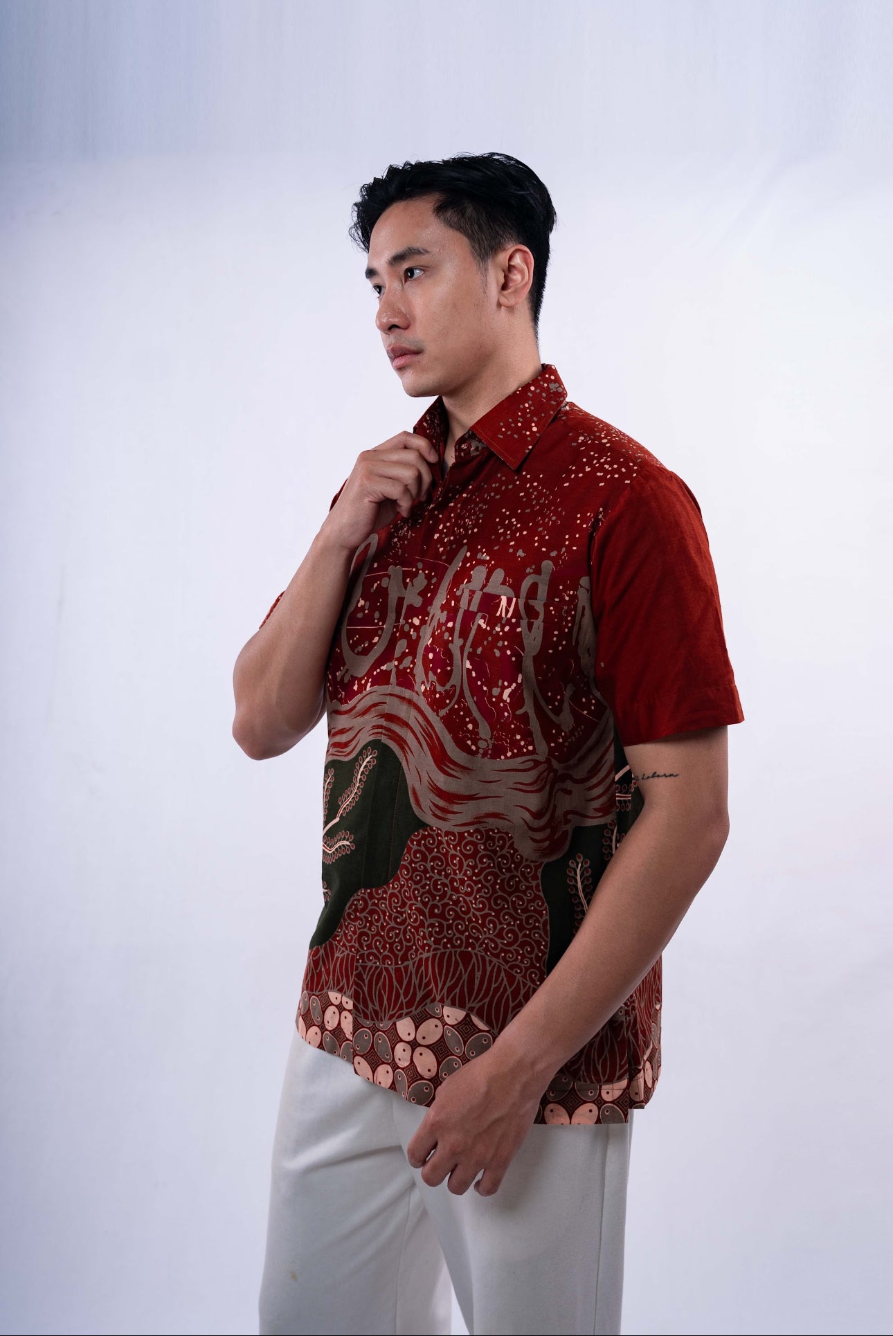 Men Shirt CNY Terracota Coral