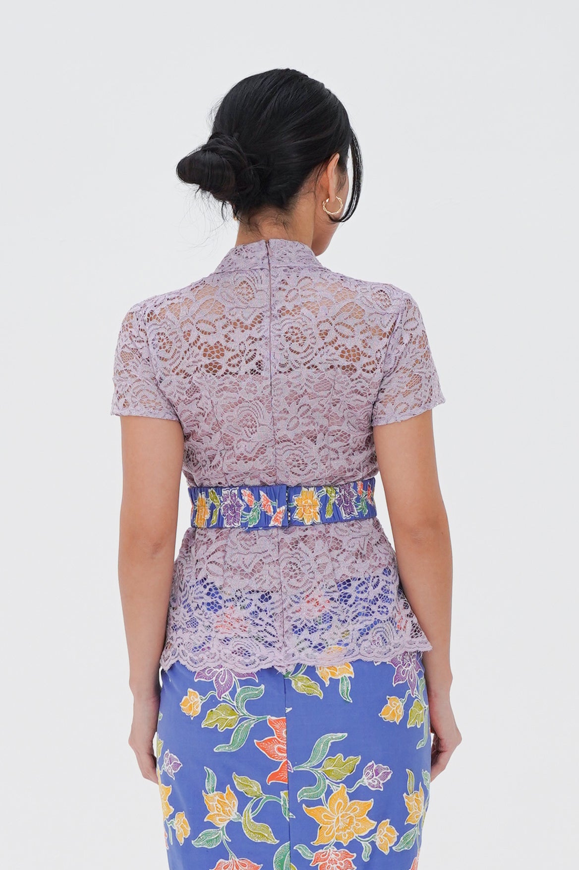 Top Kebaya Jingga Sridewi