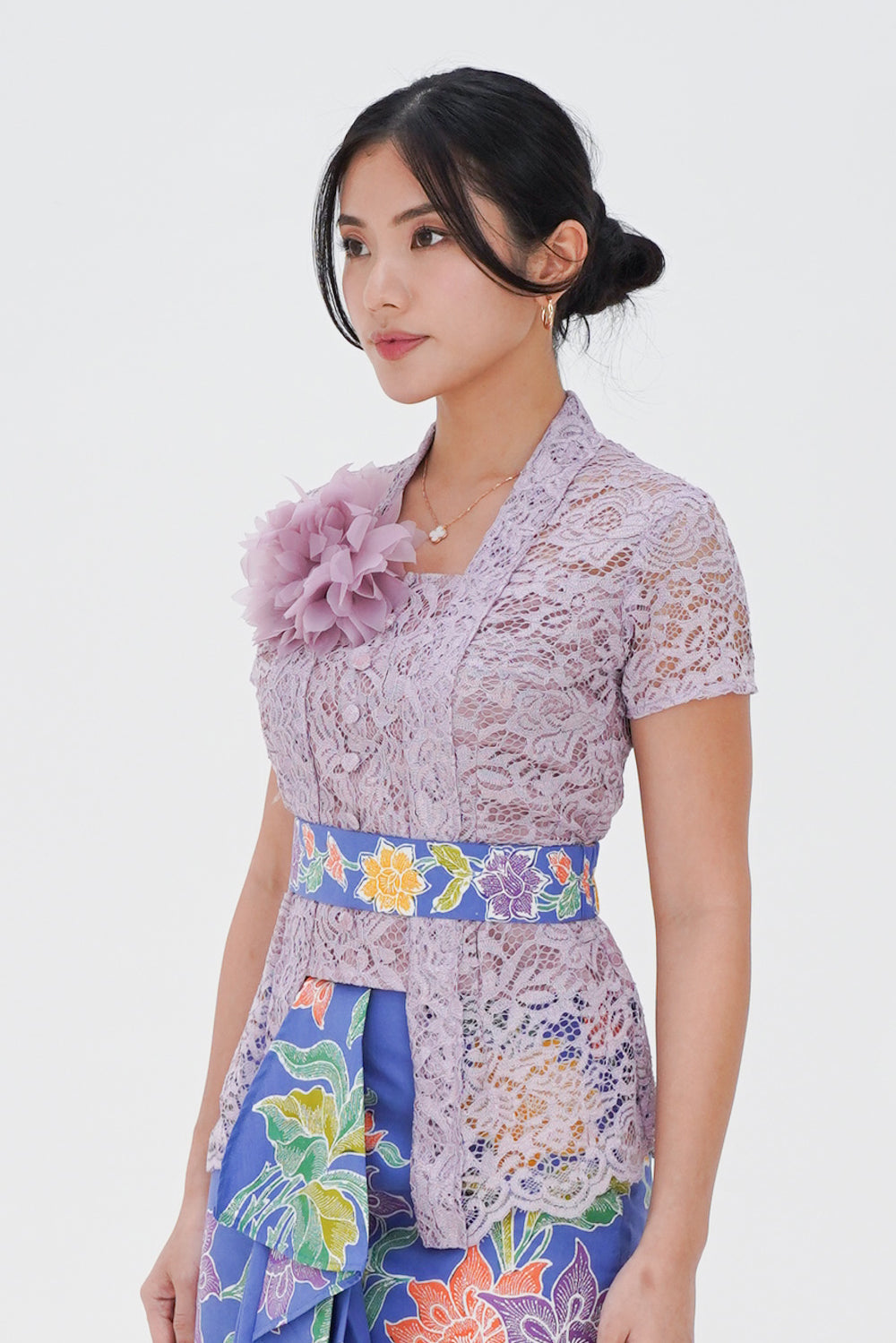 Top Kebaya Jingga Sridewi
