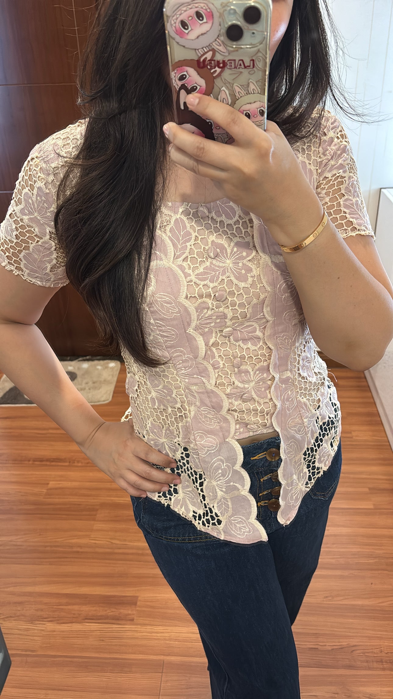 Top Kebaya Royal Cream