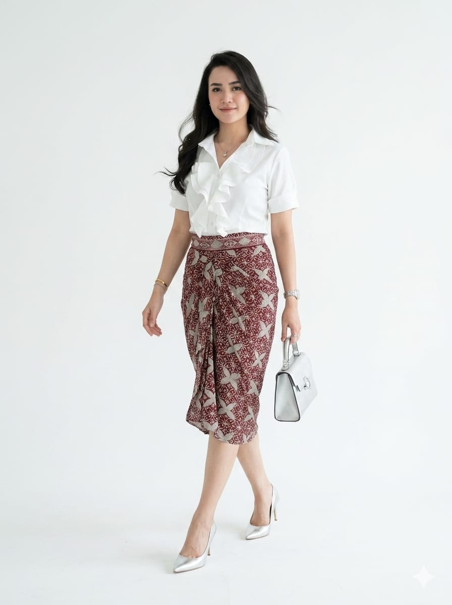 Skirt Putri Marron Butterfly