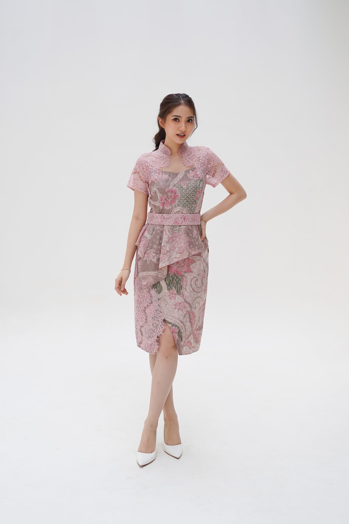 Dress CNY Cheongsam Pink Diao Chan