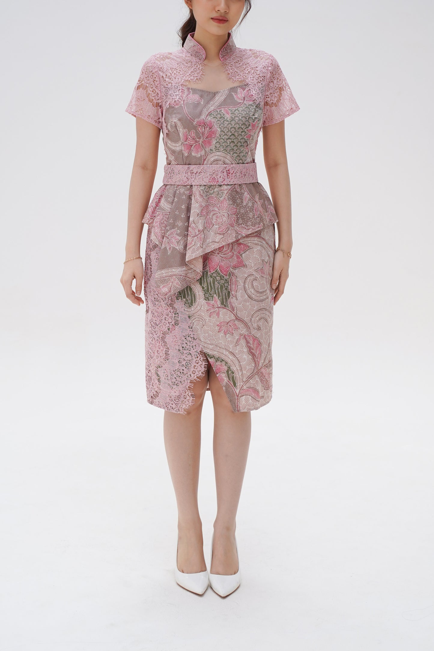 Dress CNY Cheongsam Pink Diao Chan