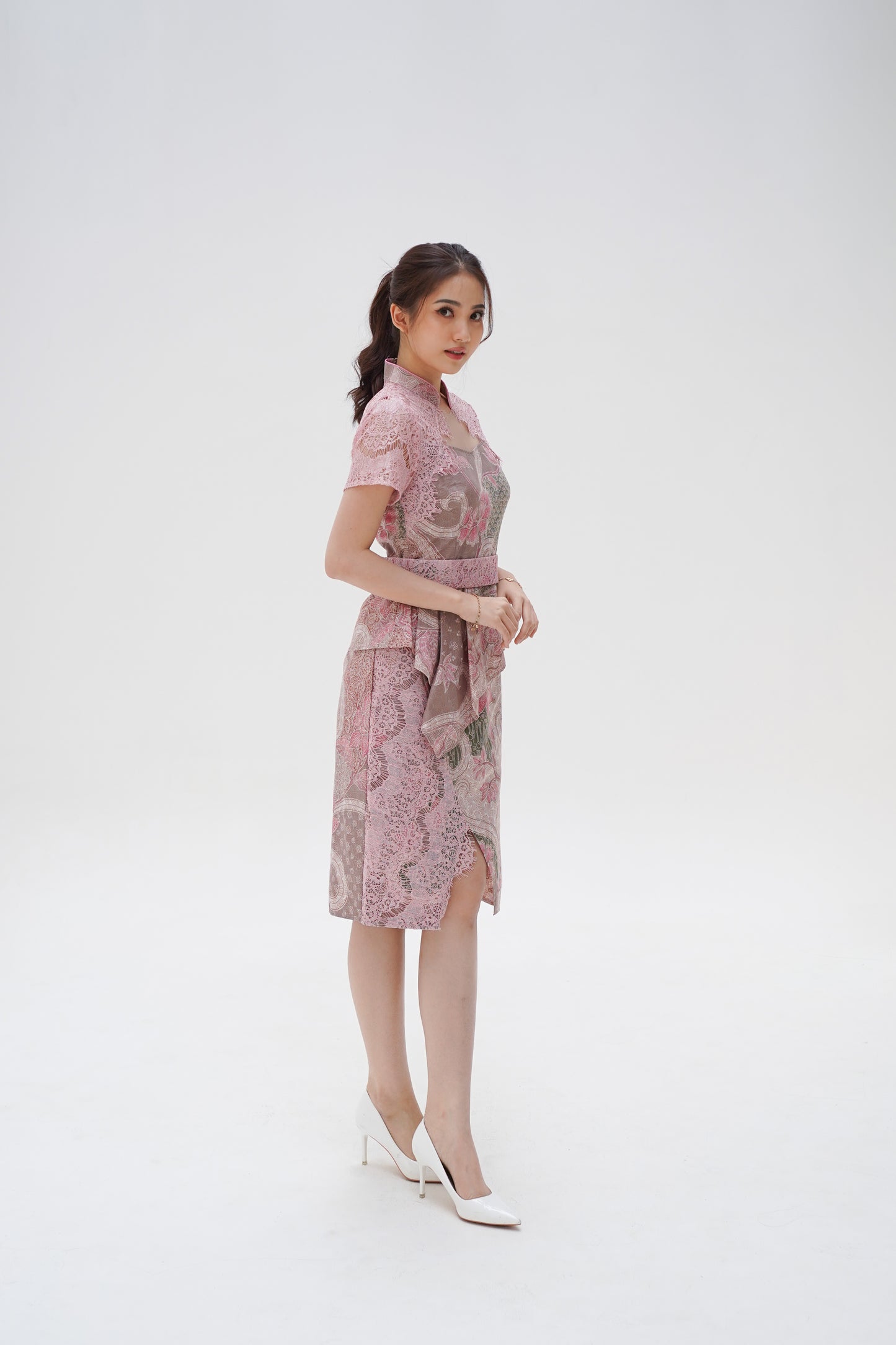 Dress CNY Cheongsam Pink Diao Chan
