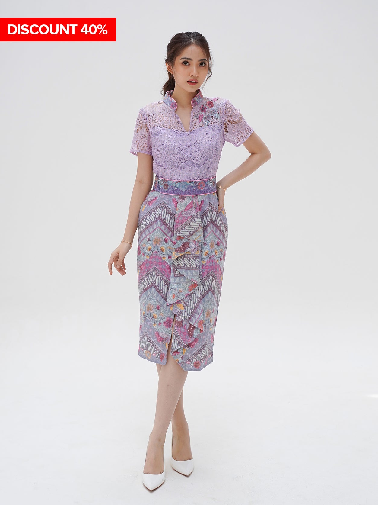 Dress CNY Cheongsam Purple Xiao Lu