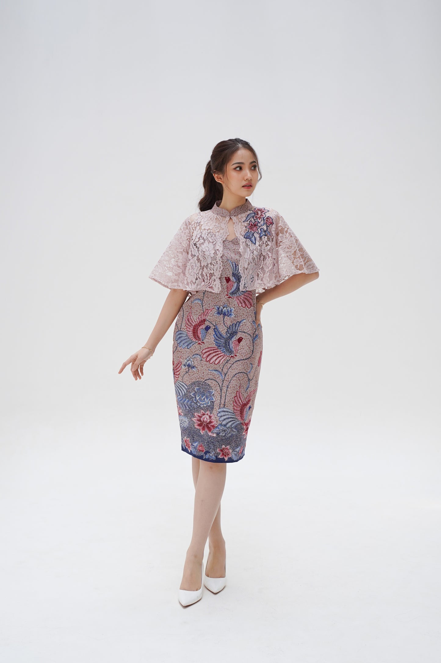 Dress CNY Cheongsam Rope Purple Li Hua