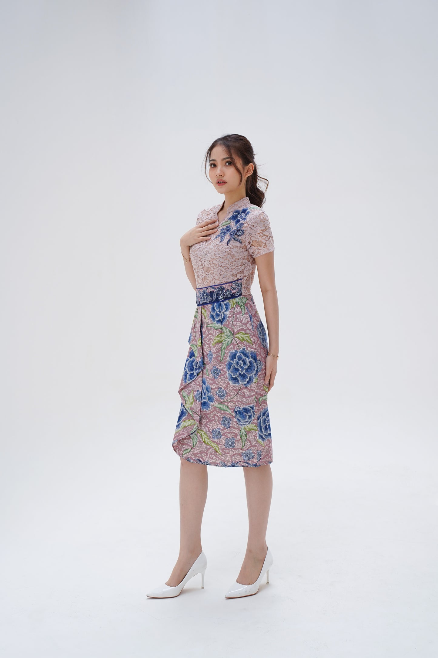 Dress CNY Cheongsam Baby Pink Yi Fei