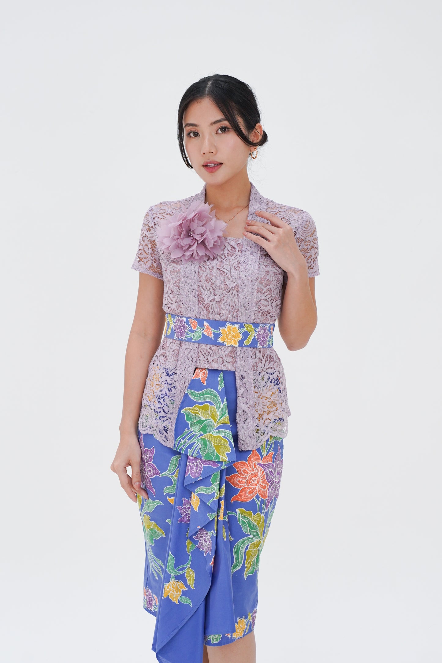 Set Kebaya Jingga Sridewi