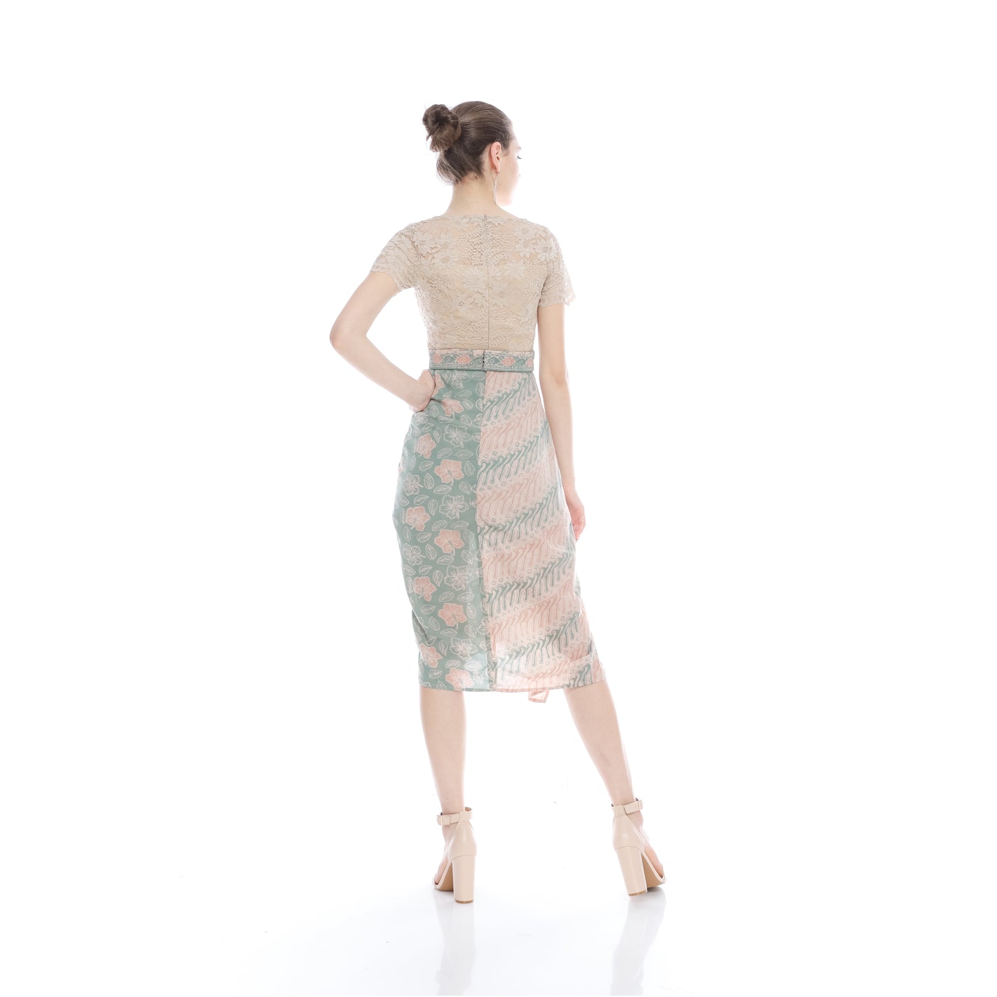 Dress Embroidery Green Paris