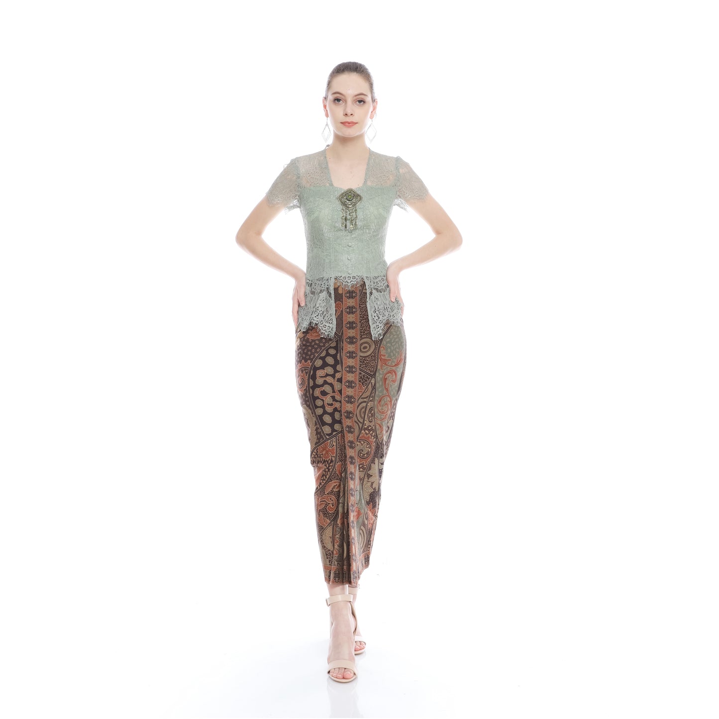 Set Kebaya Green Sage Skirt