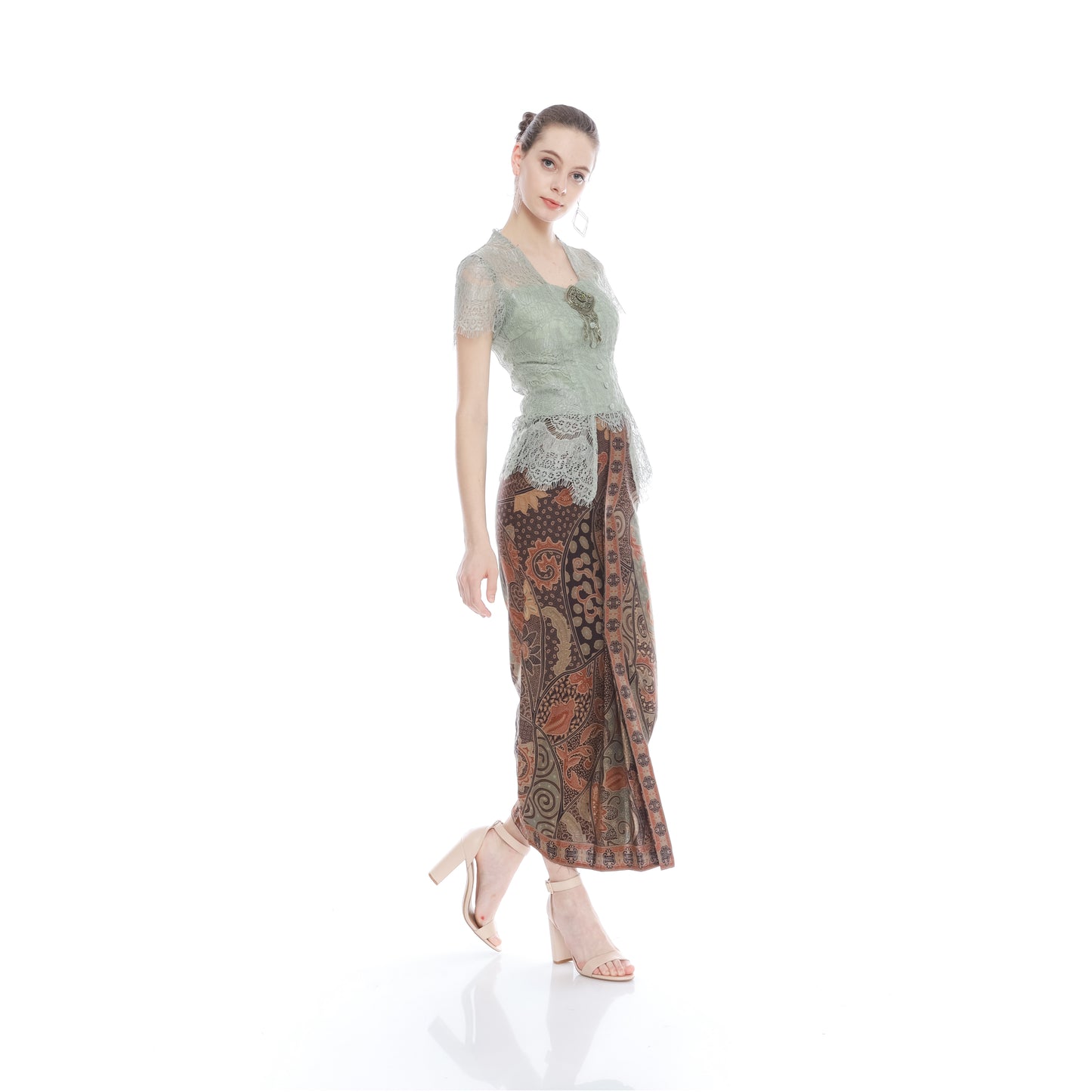 Set Kebaya Green Sage Skirt