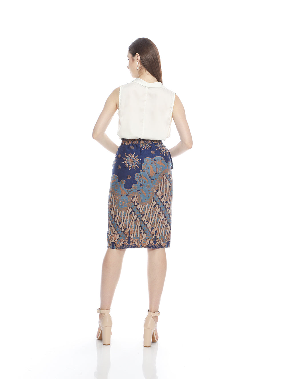 Bottom Blue Umpak Skirt
