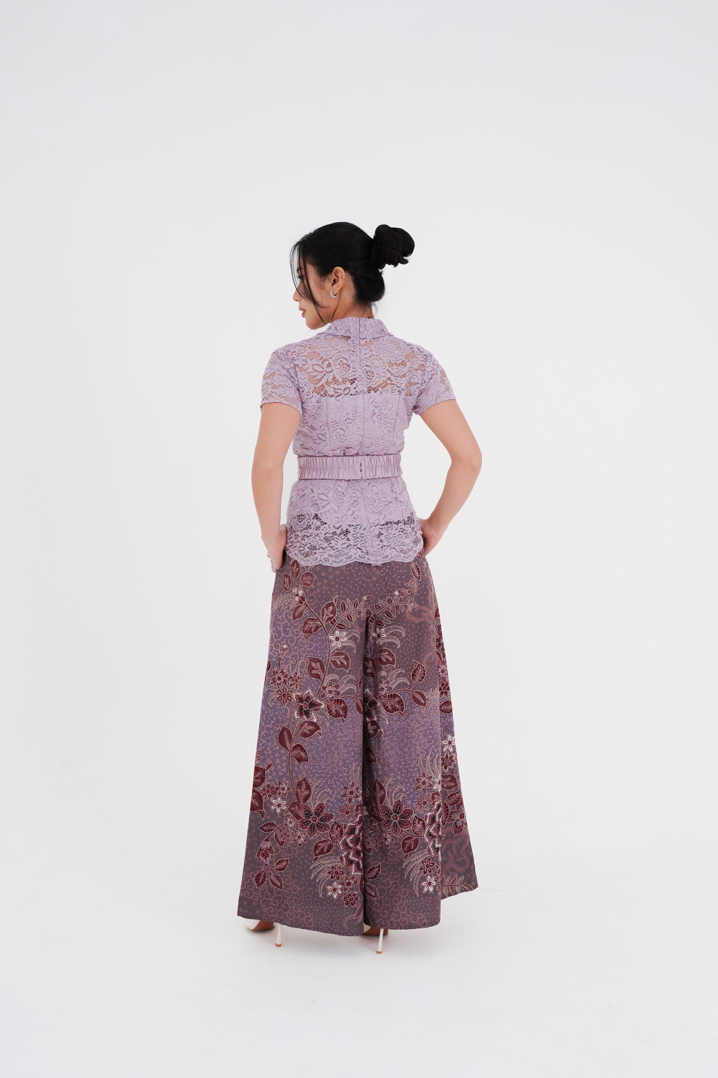 Sets Culotte Kutu Baru Lace Purple