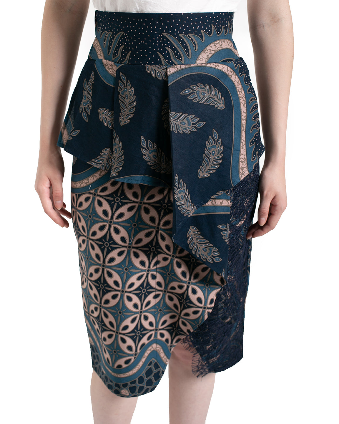 Bottom Royal Blue Candrawati Skirt