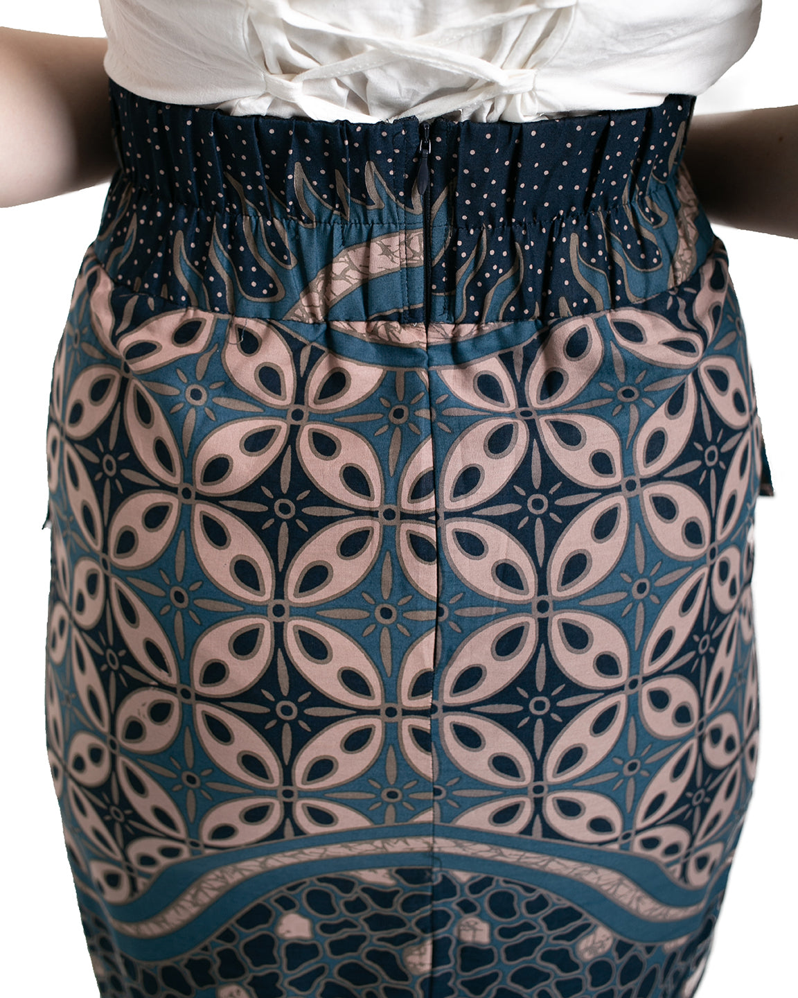 Bottom Royal Blue Candrawati Skirt