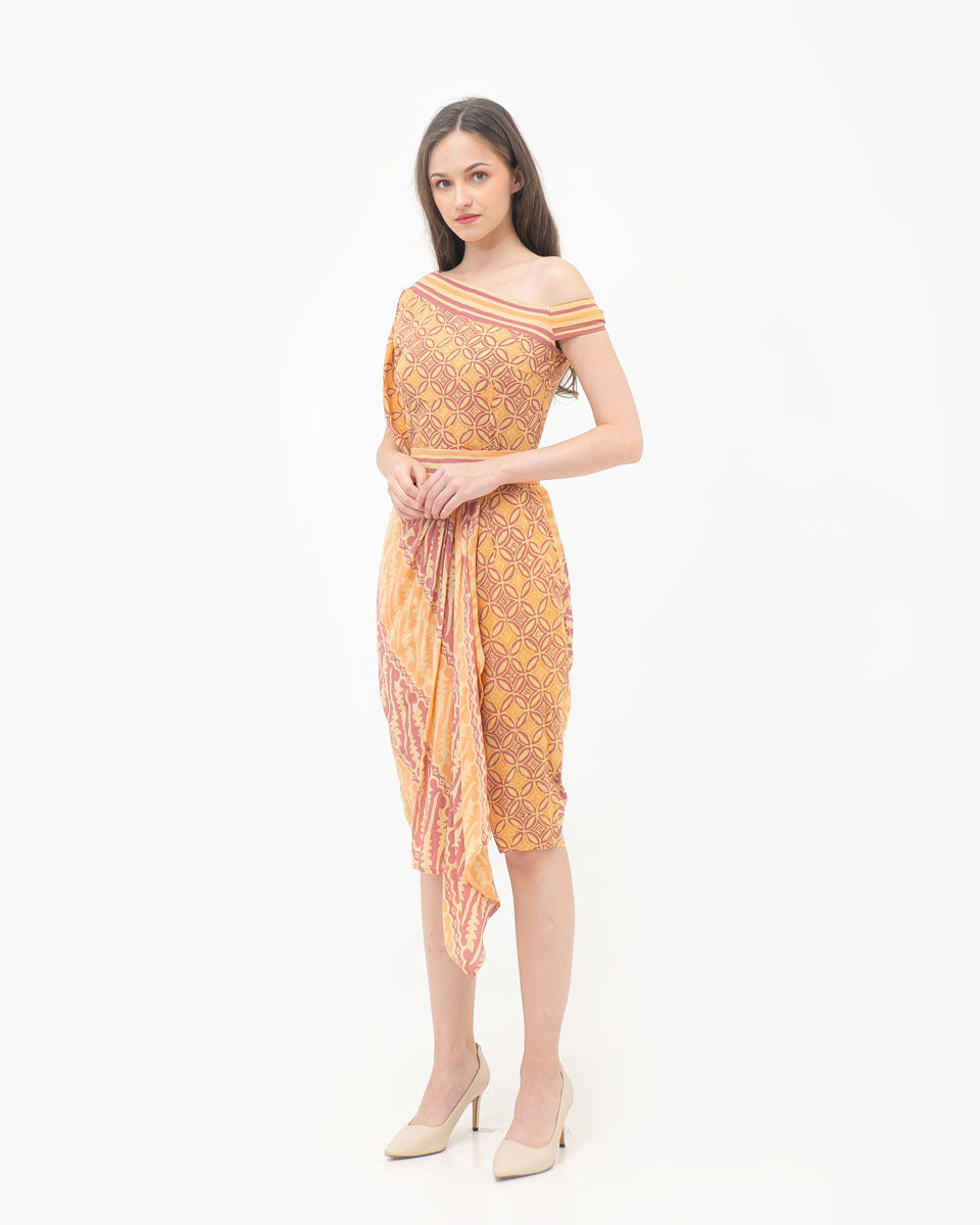 Set Paris Yellow Batik Top and Skirt
