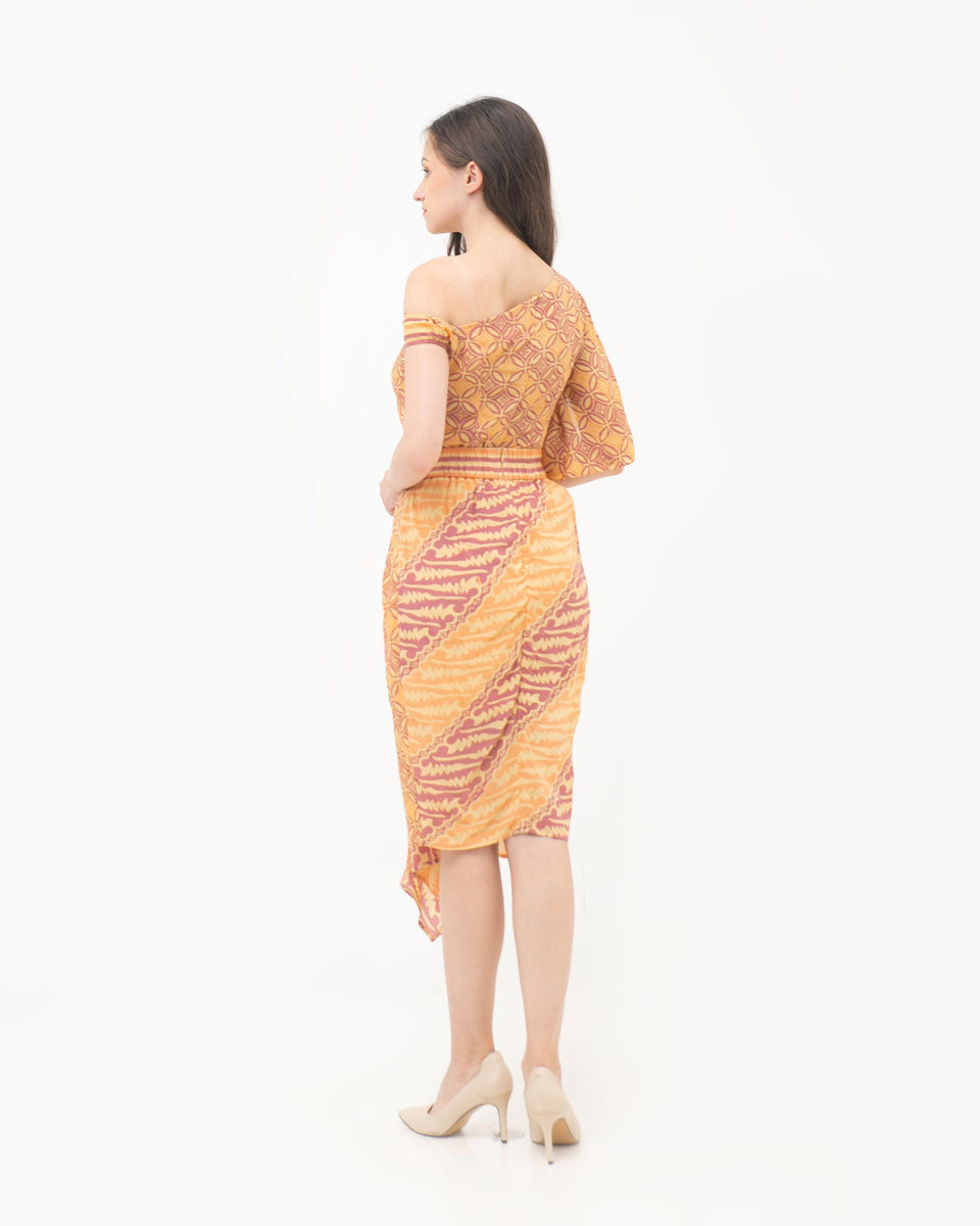 Set Paris Yellow Batik Top and Skirt