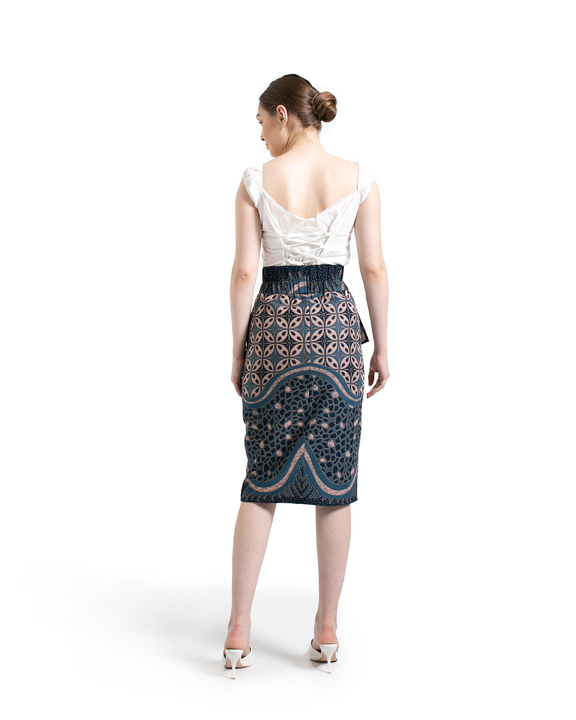 Bottom Royal Blue Candrawati Skirt