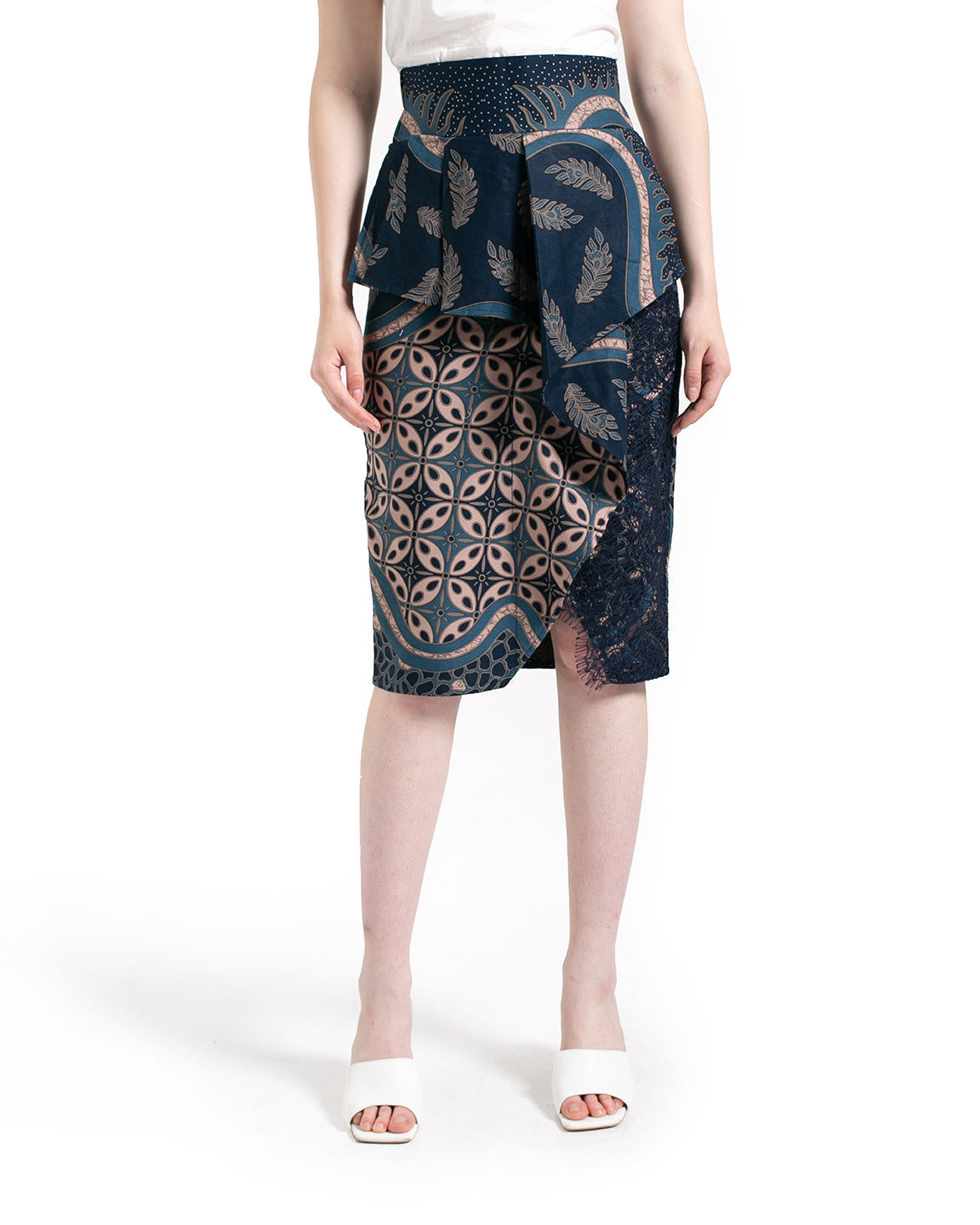 Bottom Royal Blue Candrawati Skirt