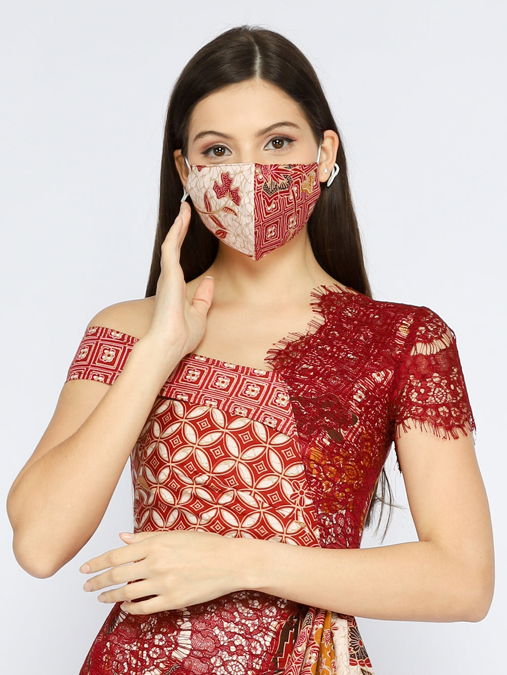 Dress Asymmetric Lace Batik