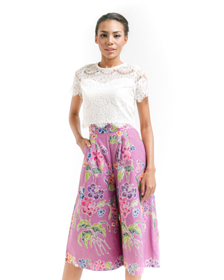 Bottom Pink Flowery Batik