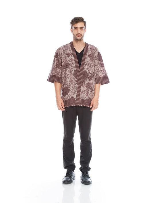 Men Choco Flower Kimono