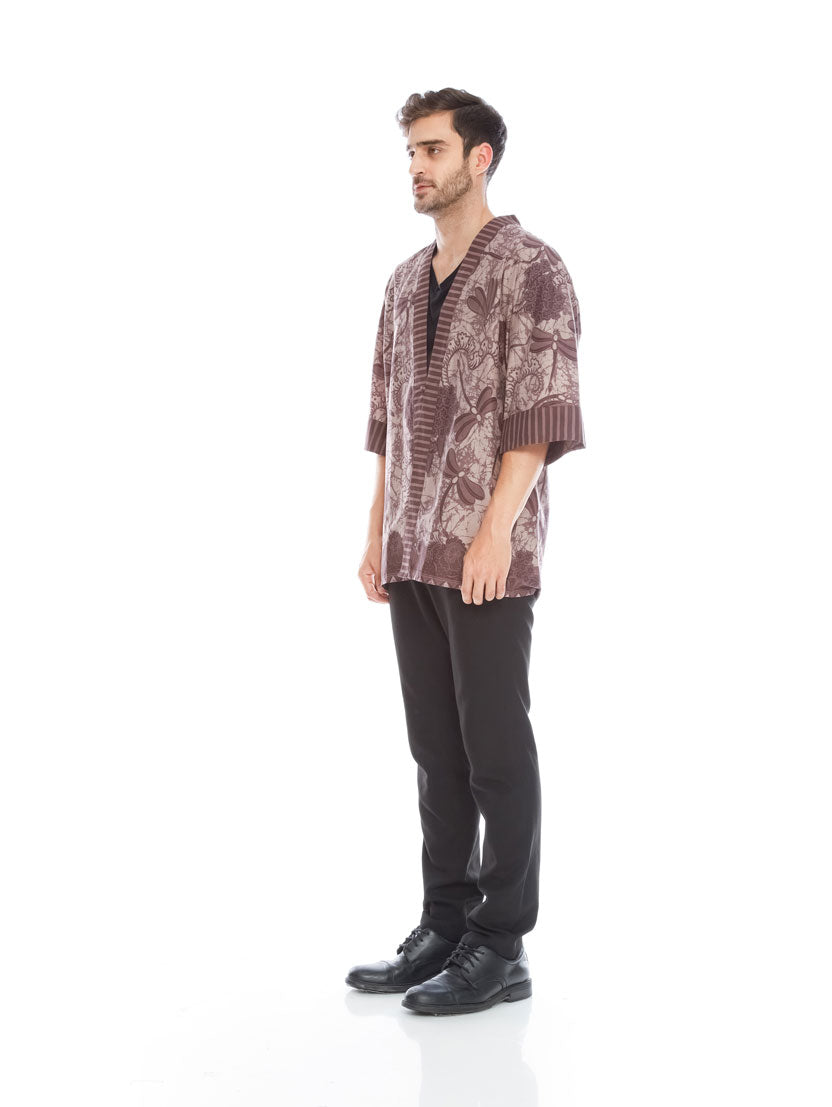 Men Choco Flower Kimono
