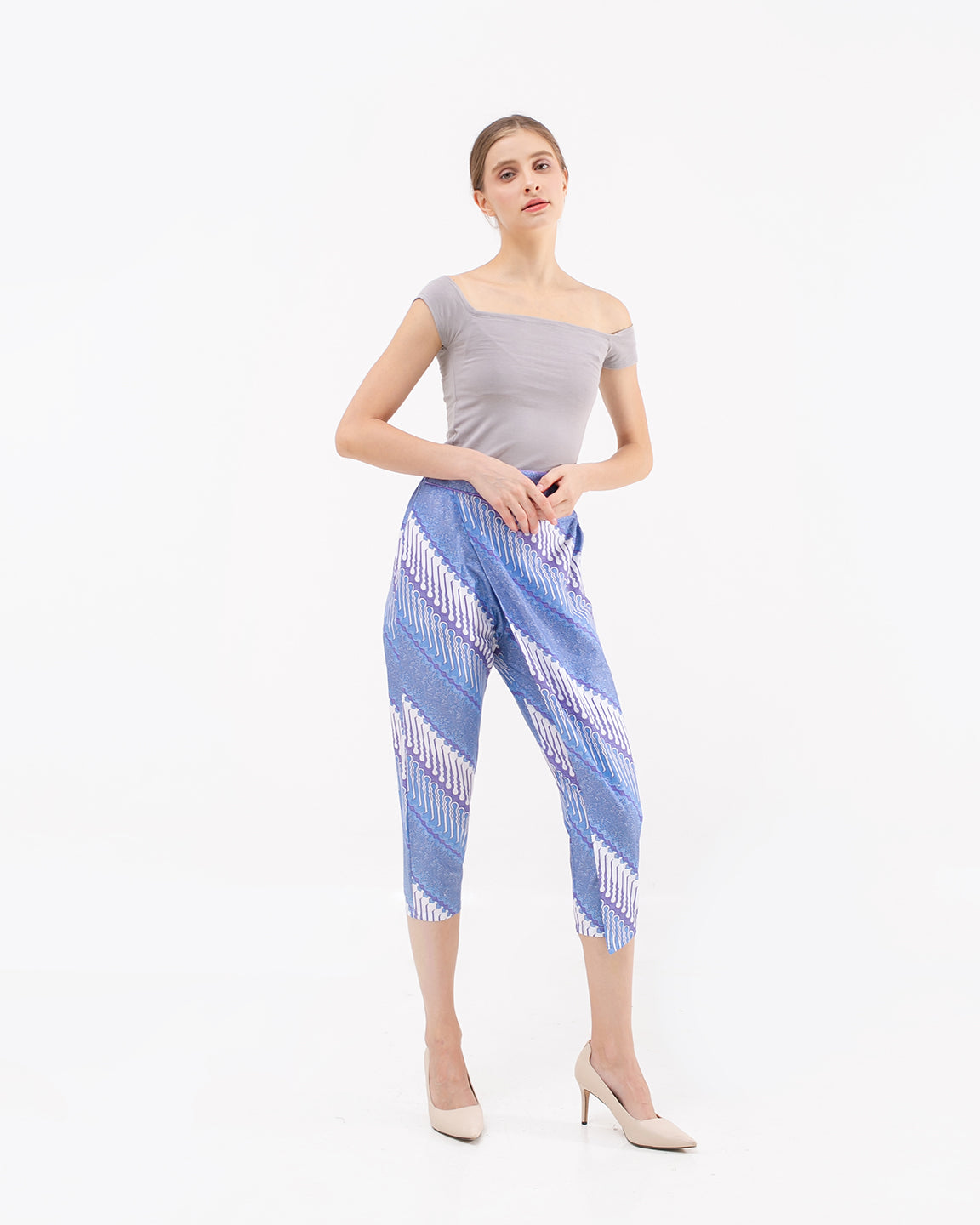Bottom Pencil Blue Lereng Pants