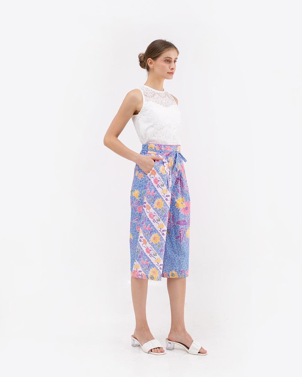 Bottom Culottes Blue Encim Pants