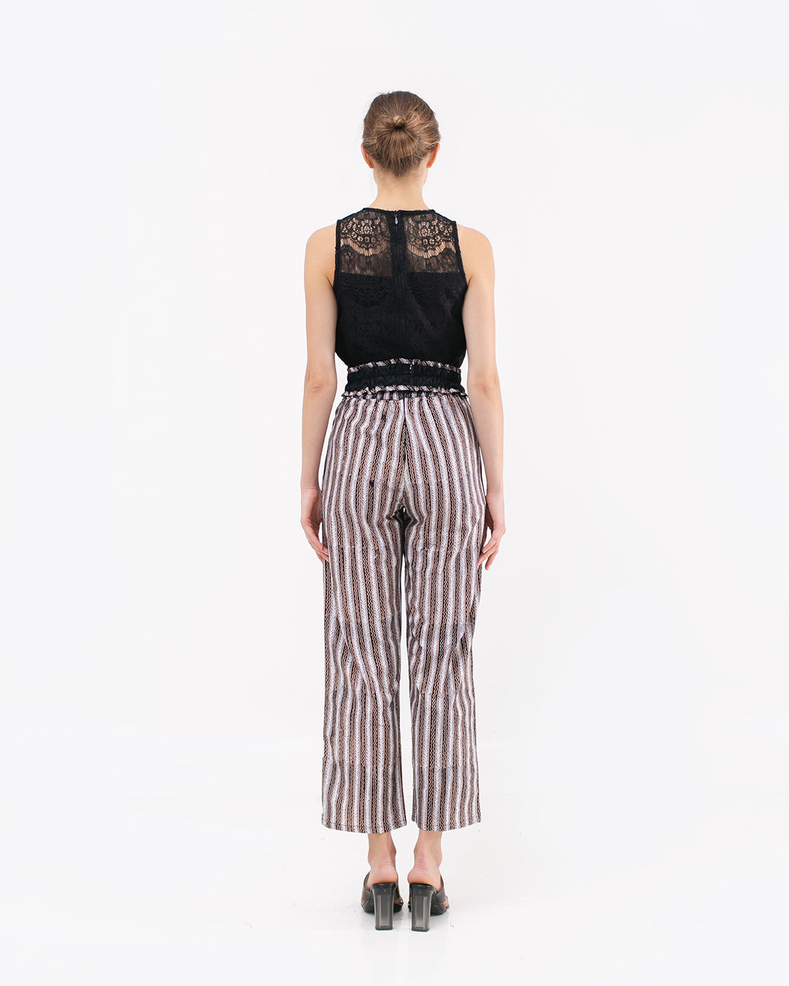 Bottom Pencil Black Line Pants