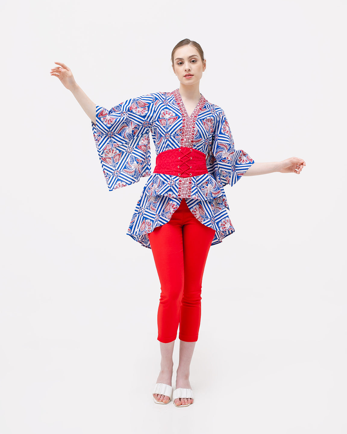 Desire Blue Kimono Top