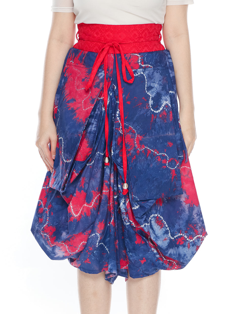 Bottom Bleach Blue Red Cotton