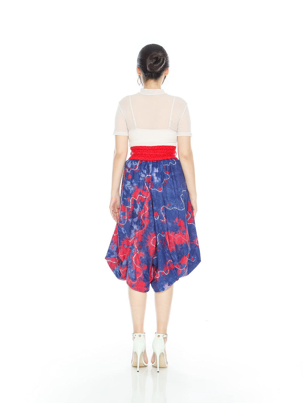 Bottom Bleach Blue Red Cotton