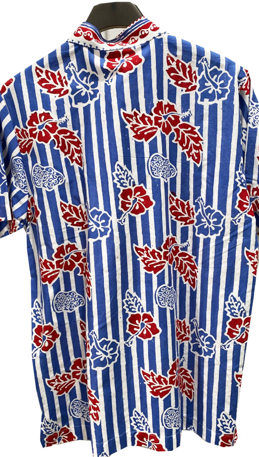 Men Shirt Flower Tictac Maroon Cheongsam
