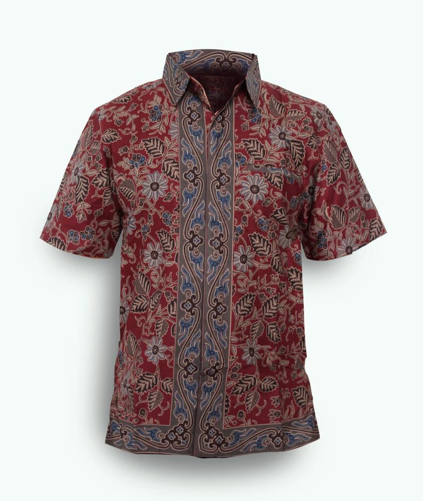 Men White Dananjaya Maroon Shirt