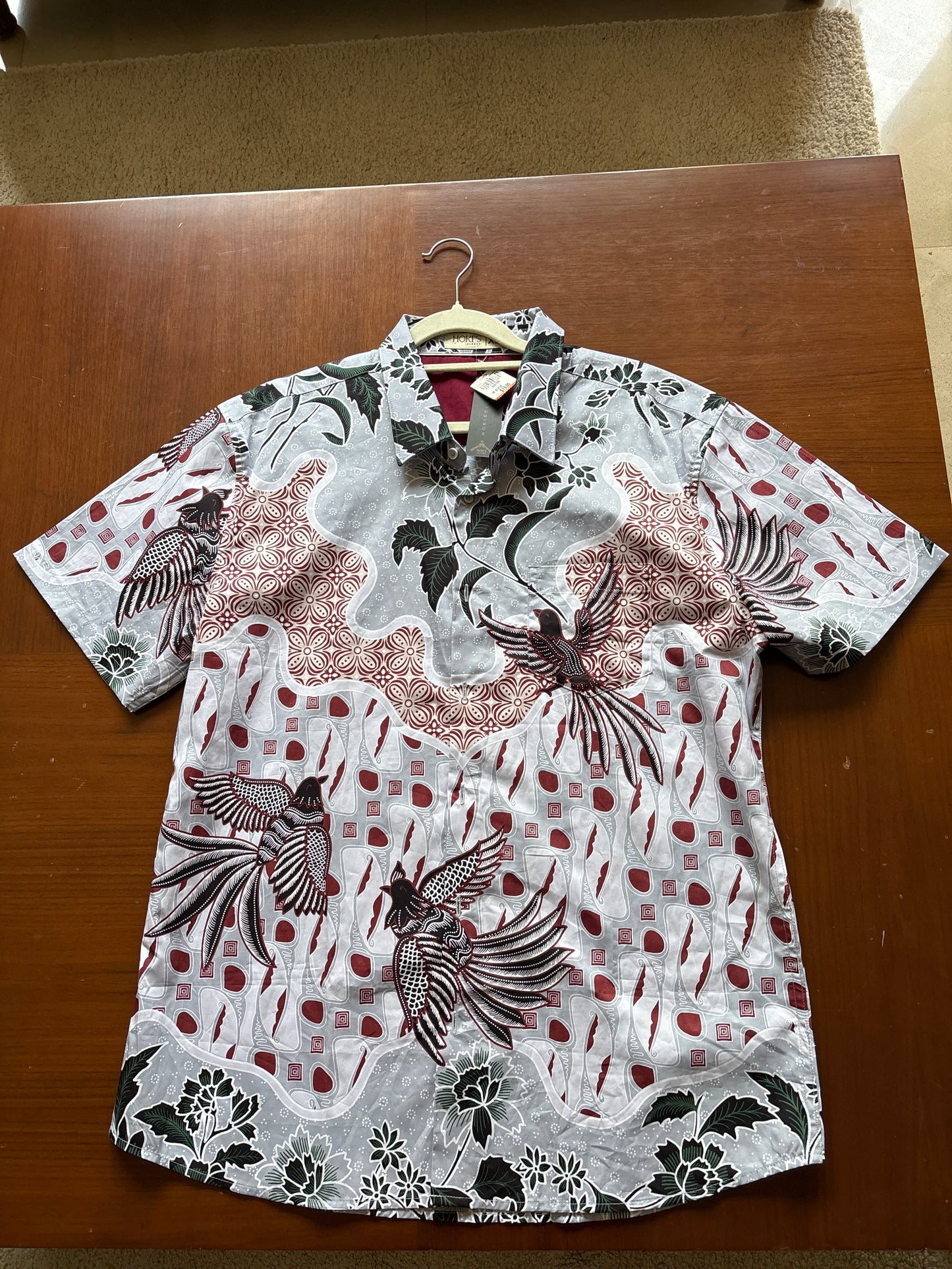 Men Shirt Short Sleeve Cendrawasih