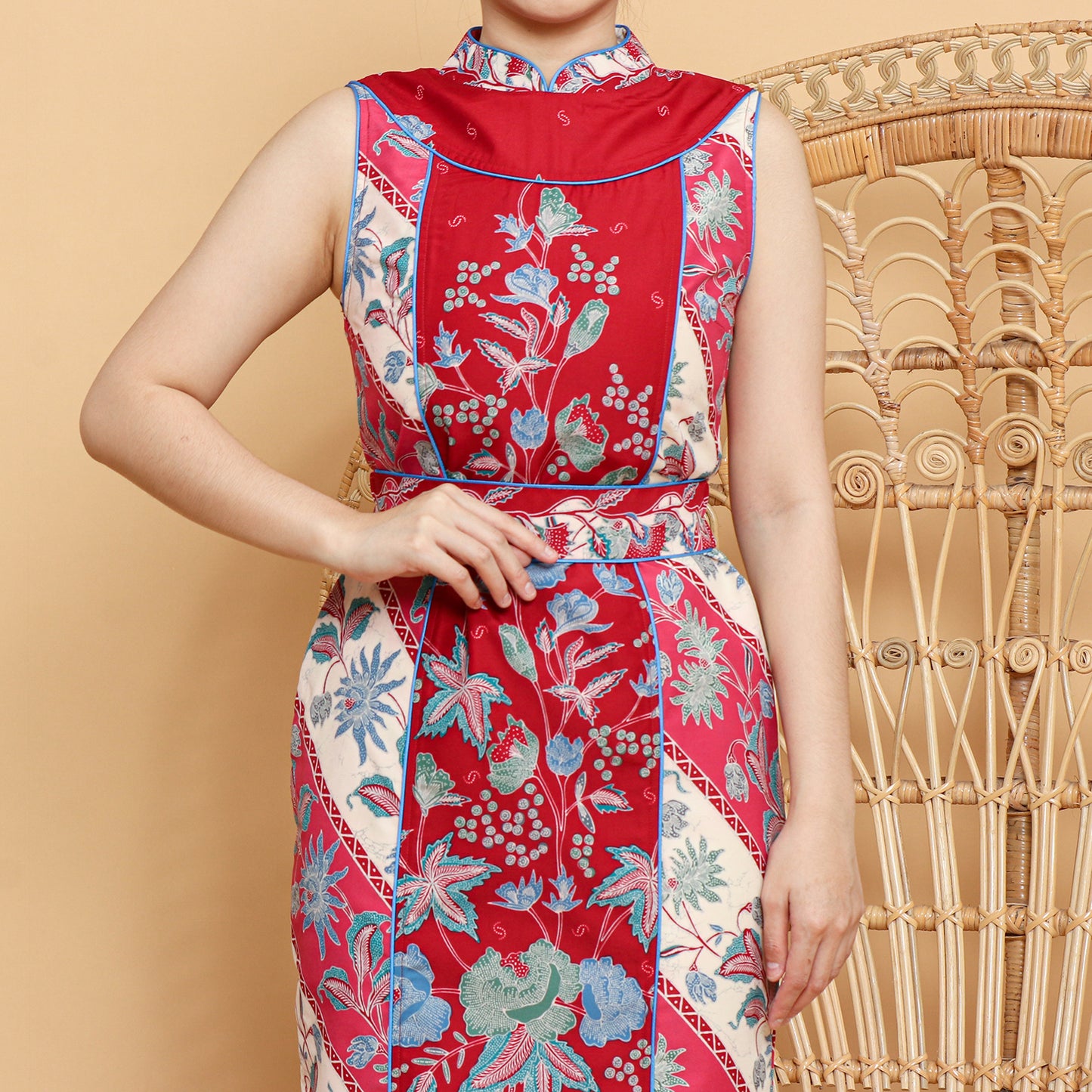 Dress Cheongsam Two Tone Nawang Sari