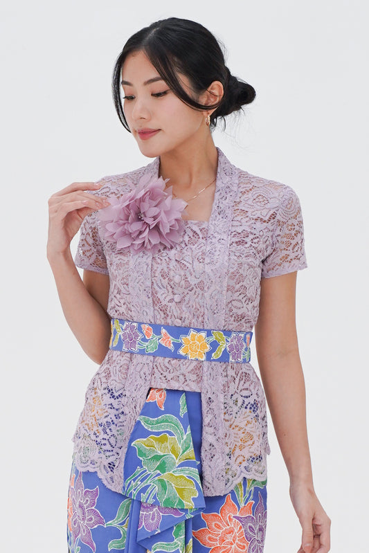 Top Kebaya Jingga Sridewi