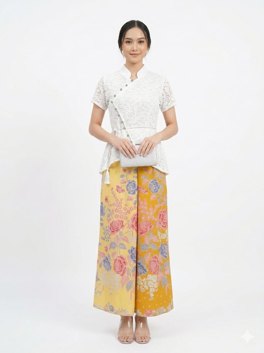 Yellow Duo Tone Pants
