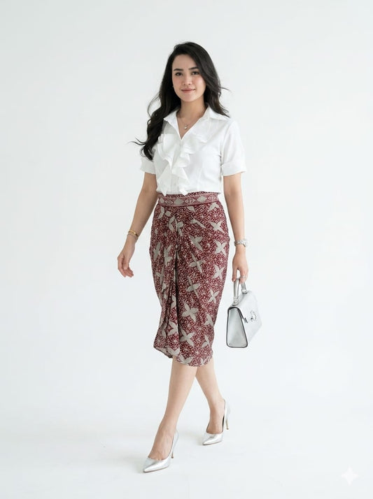 Skirt Putri Marron Butterfly