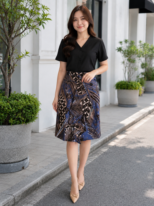 Skirt Blue Ocean Abstract